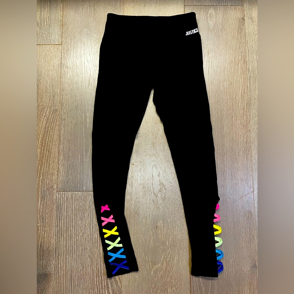 Justice Girls Rainbow Leggings